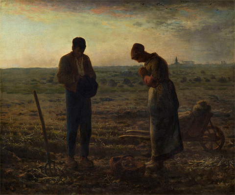 有关以下物品的详细资料: jean-francois millet : "the angelus"
